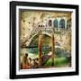 Colors Of Venice - Artwork In Painting Style From My Italian Series-Maugli-l-Framed Art Print