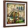 Colors Of Venice - Artwork In Painting Style From My Italian Series-Maugli-l-Framed Art Print