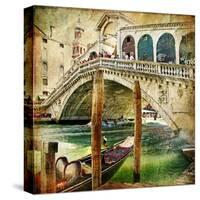 Colors Of Venice - Artwork In Painting Style From My Italian Series-Maugli-l-Stretched Canvas