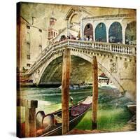 Colors Of Venice - Artwork In Painting Style From My Italian Series-Maugli-l-Stretched Canvas