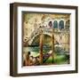 Colors Of Venice - Artwork In Painting Style From My Italian Series-Maugli-l-Framed Art Print