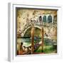 Colors Of Venice - Artwork In Painting Style From My Italian Series-Maugli-l-Framed Art Print