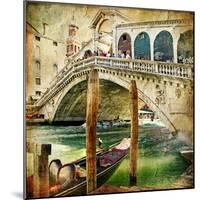 Colors Of Venice - Artwork In Painting Style From My Italian Series-Maugli-l-Mounted Art Print