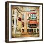 Colors Of Venice - Artwork In Painting Style Series-Maugli-l-Framed Art Print