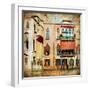 Colors Of Venice - Artwork In Painting Style Series-Maugli-l-Framed Art Print