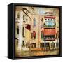 Colors Of Venice - Artwork In Painting Style Series-Maugli-l-Framed Stretched Canvas