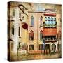 Colors Of Venice - Artwork In Painting Style Series-Maugli-l-Stretched Canvas