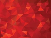 Abstract Geometrical Triangles Background-ColorValley-Mounted Art Print