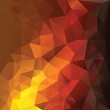 Abstract Geometrical Triangles Background-ColorValley-Mounted Art Print