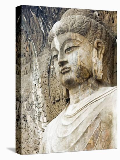 Colossal Buddha Sculpture at Fengxian Temple of Longmen Grottoes-Xiaoyang Liu-Stretched Canvas