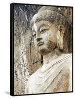 Colossal Buddha Sculpture at Fengxian Temple of Longmen Grottoes-Xiaoyang Liu-Framed Stretched Canvas