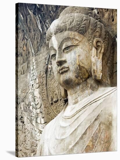 Colossal Buddha Sculpture at Fengxian Temple of Longmen Grottoes-Xiaoyang Liu-Stretched Canvas