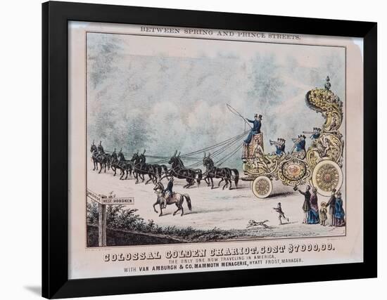 Colossal Golden Chariot, Cost $7,000-T. W. Strong-Framed Premium Giclee Print