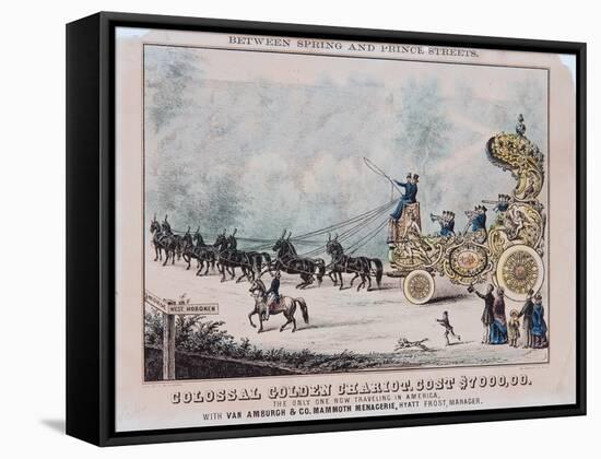 Colossal Golden Chariot, Cost $7,000-T. W. Strong-Framed Stretched Canvas