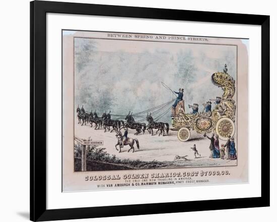 Colossal Golden Chariot, Cost $7,000-T. W. Strong-Framed Giclee Print