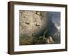 Colossal Head at Izamal, from 'Views of Ancient Monuments in Central America, Chiapas and…-Frederick Catherwood-Framed Giclee Print