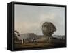 Colossal Head of Sphinx of Giza, Engraving-Luigi Mayer-Framed Stretched Canvas