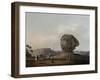 Colossal Head of Sphinx of Giza, Engraving-Luigi Mayer-Framed Giclee Print