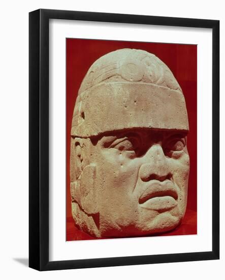 Colossal Head, Olmec-null-Framed Giclee Print