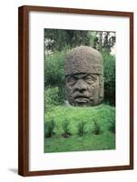 Colossal Head-Olmec-Framed Giclee Print