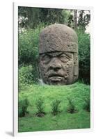 Colossal Head-Olmec-Framed Giclee Print