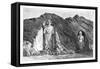 Colossal Idols, Upper Bamlan Valley, Afghanistan, 1895-Charles Barbant-Framed Stretched Canvas