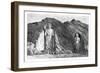 Colossal Idols, Upper Bamlan Valley, Afghanistan, 1895-Charles Barbant-Framed Giclee Print