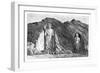 Colossal Idols, Upper Bamlan Valley, Afghanistan, 1895-Charles Barbant-Framed Giclee Print