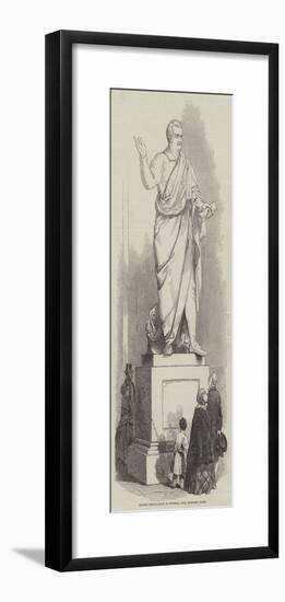 Colossal Marble Statue of O'Connell, Royal Exchange, Dublin-null-Framed Giclee Print