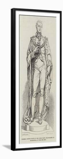 Colossal Marble Statue of Sir James Shaw, Inaugurated at Kilmarnock, on the 4th Inst-null-Framed Giclee Print