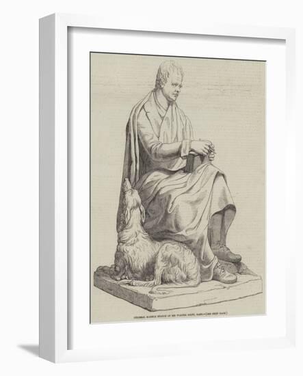 Colossal Marble Statue of Sir Walter Scott, Baronet-null-Framed Giclee Print