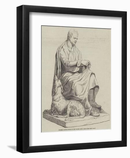 Colossal Marble Statue of Sir Walter Scott, Baronet-null-Framed Premium Giclee Print