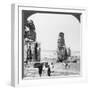 Colossal 'Memnon' Statues at Thebes, Egypt, 1905-Underwood & Underwood-Framed Premium Photographic Print