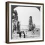 Colossal 'Memnon' Statues at Thebes, Egypt, 1905-Underwood & Underwood-Framed Photographic Print