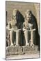 Colossal Sandstone Figures of Enthroned Ramses II-null-Mounted Giclee Print