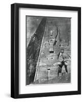 Colossal Statue, Egypt, 1852-Maxime Du Camp-Framed Giclee Print