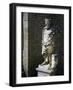 Colossal Statue of Aesculapius Uncovered in Khemissa and Situated Against Ruined Wall of Theatre-null-Framed Giclee Print