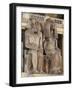 Colossal Statue of Amenhotep III and Tiyi-null-Framed Giclee Print