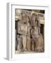 Colossal Statue of Amenhotep III and Tiyi-null-Framed Giclee Print