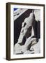 Colossal Statue of Ramesses II on South Side of Facade of Great Temple of Ramses II, Abu Simbel-null-Framed Photographic Print