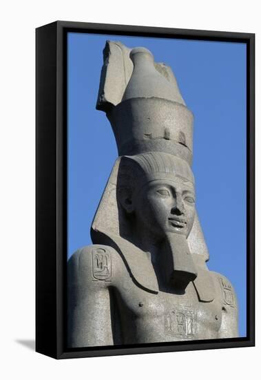 Colossal Statue of Ramses II, Cairo, Detail-null-Framed Stretched Canvas