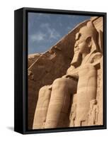 Colossal Statue of Ramses II Sits at the Entrance to the Great Temple of Abu Simbel, Egypt-Mcconnell Andrew-Framed Stretched Canvas