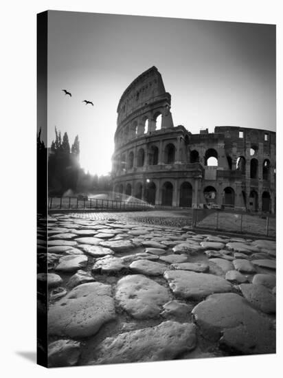 Colosseum and Via Sacra, Rome, Italy-Michele Falzone-Stretched Canvas