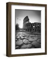 Colosseum and Via Sacra, Rome, Italy-Michele Falzone-Framed Photographic Print