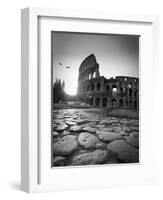 Colosseum and Via Sacra, Rome, Italy-Michele Falzone-Framed Photographic Print