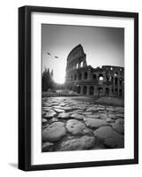 Colosseum and Via Sacra, Rome, Italy-Michele Falzone-Framed Photographic Print