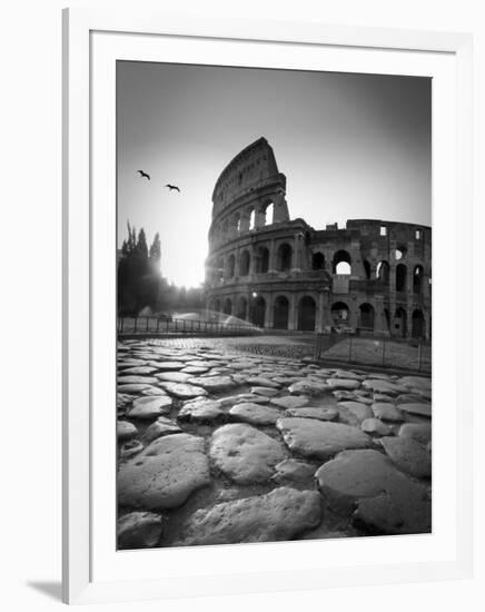 Colosseum and Via Sacra, Rome, Italy-Michele Falzone-Framed Photographic Print