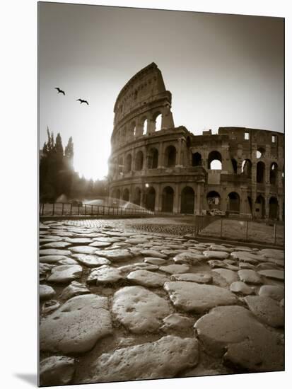 Colosseum and Via Sacra, Rome, Italy-Michele Falzone-Mounted Photographic Print