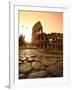 Colosseum and Via Sacra, Sunrise, Rome, Italy-Michele Falzone-Framed Premium Photographic Print