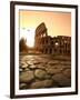 Colosseum and Via Sacra, Sunrise, Rome, Italy-Michele Falzone-Framed Photographic Print